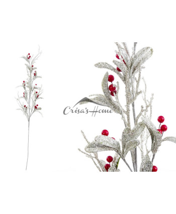 Cream / Red Flower